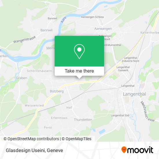 Glasdesign Useini map