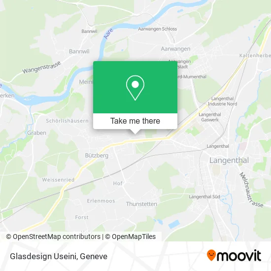 Glasdesign Useini map