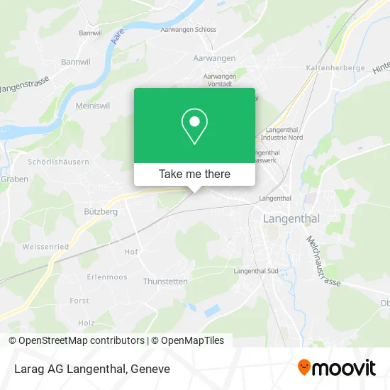 Larag AG Langenthal map