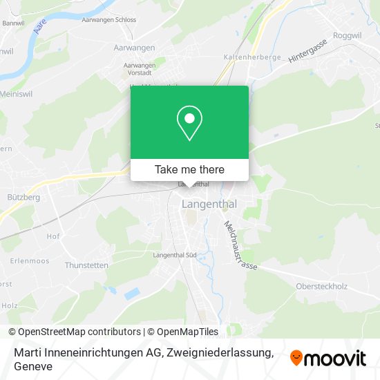 Marti Inneneinrichtungen AG, Zweigniederlassung map