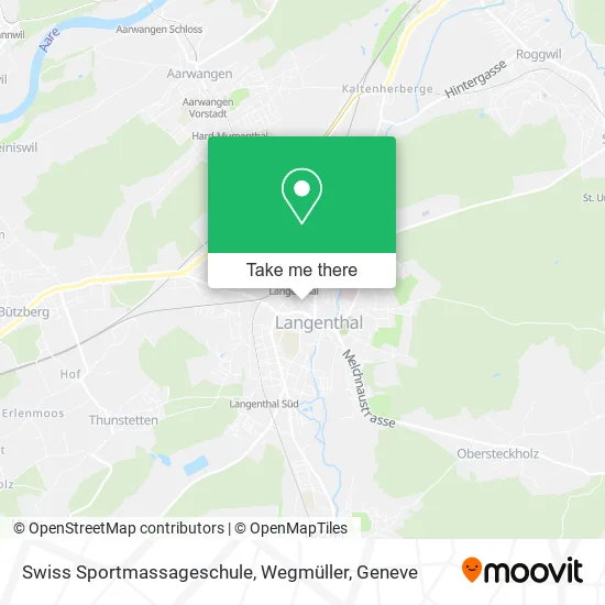 Swiss Sportmassageschule, Wegmüller map