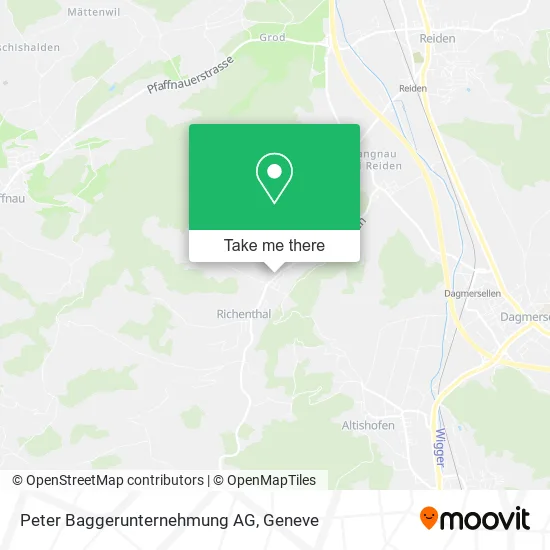 Peter Baggerunternehmung AG map