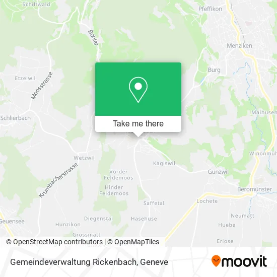 Gemeindeverwaltung Rickenbach map