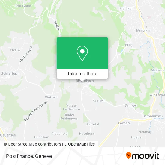Postfinance map