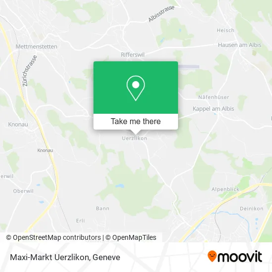 Maxi-Markt Uerzlikon map