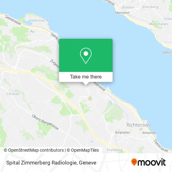 Spital Zimmerberg Radiologie map