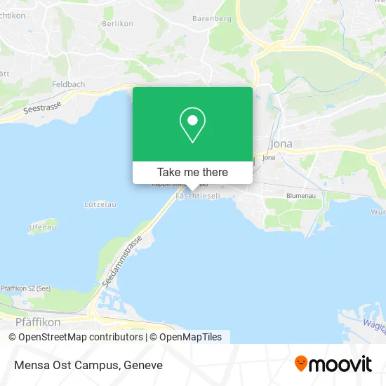 Mensa Ost Campus map