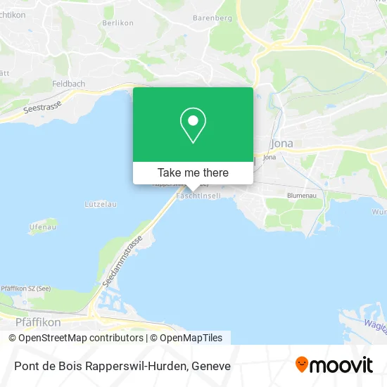 Pont de Bois Rapperswil-Hurden map