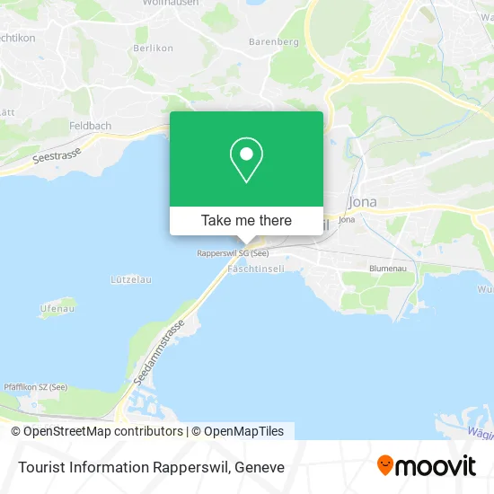 Tourist Information Rapperswil map