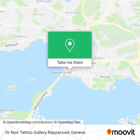 Or Noir Tattoo Gallery Rapperswil map