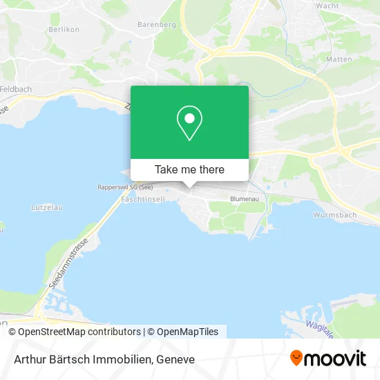 Arthur Bärtsch Immobilien map