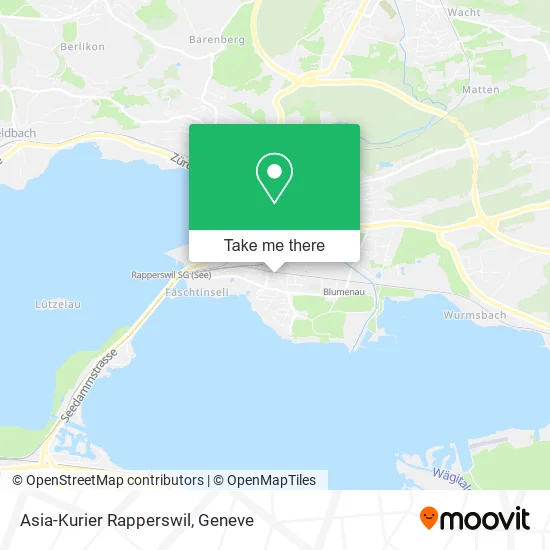 Asia-Kurier Rapperswil map