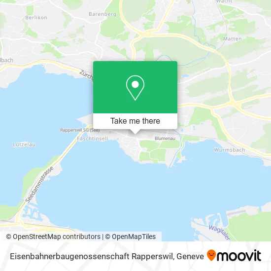 Eisenbahnerbaugenossenschaft Rapperswil map