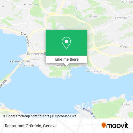 Restaurant Grünfeld map