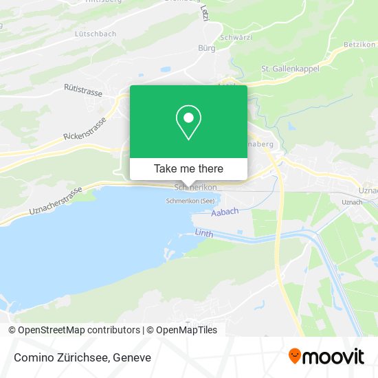 Comino Zürichsee map