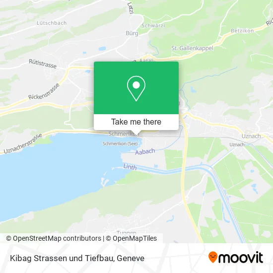 Kibag Strassen und Tiefbau map