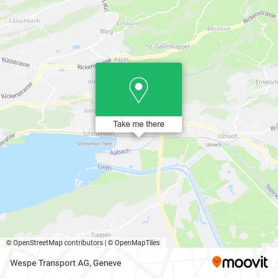 Wespe Transport AG map