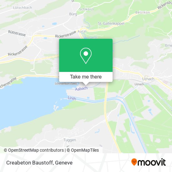 Creabeton Baustoff map