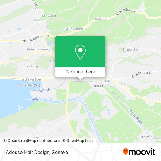 Adesso Hair Design map