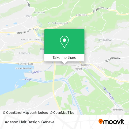 Adesso Hair Design map