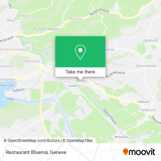 Restaurant Bluemä map