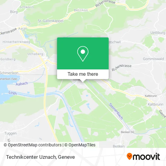 Technikcenter Uznach map