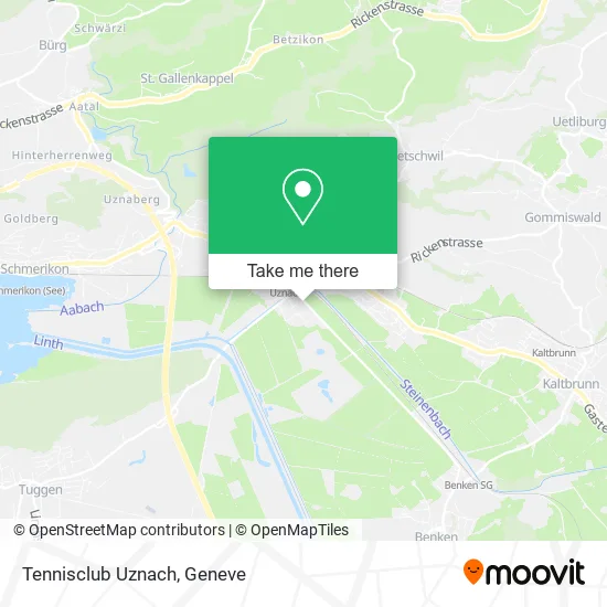 Tennisclub Uznach map