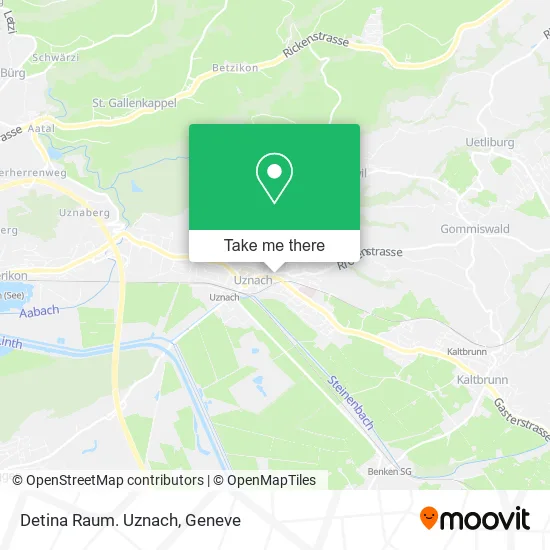 Detina Raum. Uznach map