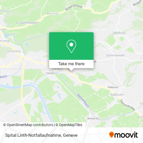 Spital Linth-Notfallaufnahme map