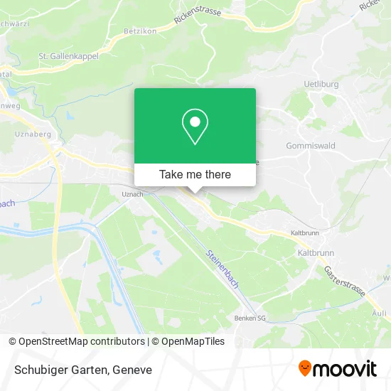 Schubiger Garten map