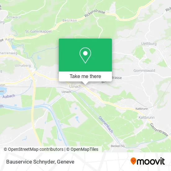 Bauservice Schnyder map