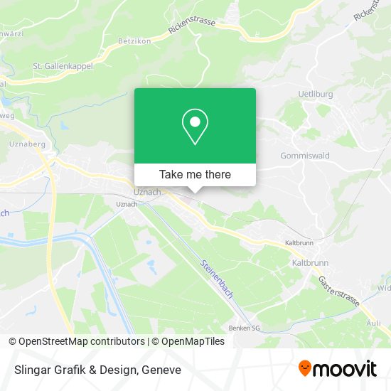 Slingar Grafik & Design map