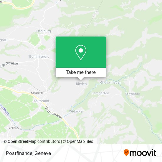 Postfinance map