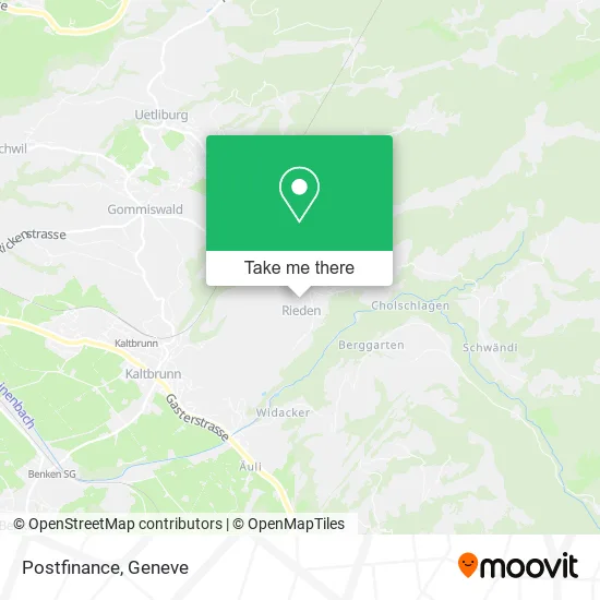Postfinance map