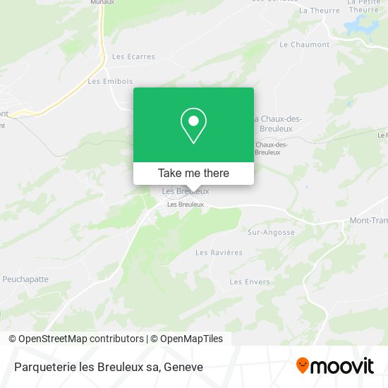 Parqueterie les Breuleux sa map