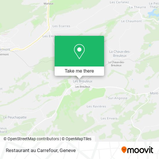 Restaurant au Carrefour map