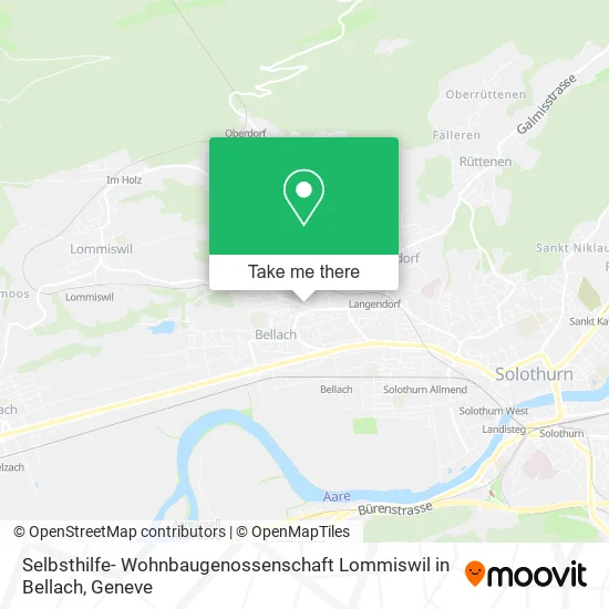 Selbsthilfe- Wohnbaugenossenschaft Lommiswil in Bellach map