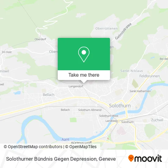 Solothurner Bündnis Gegen Depression map