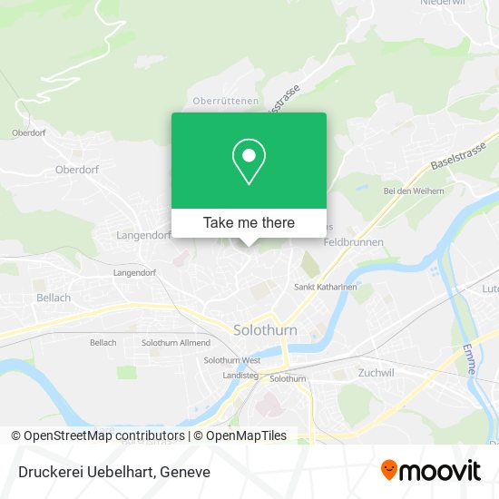 Druckerei Uebelhart map