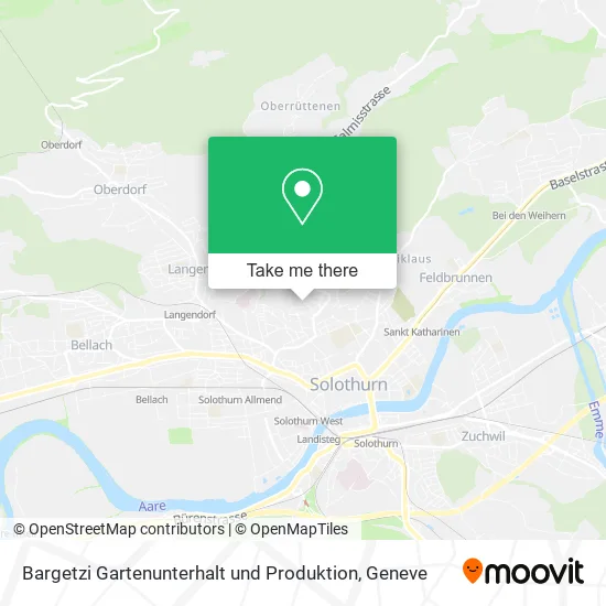 Bargetzi Gartenunterhalt und Produktion map