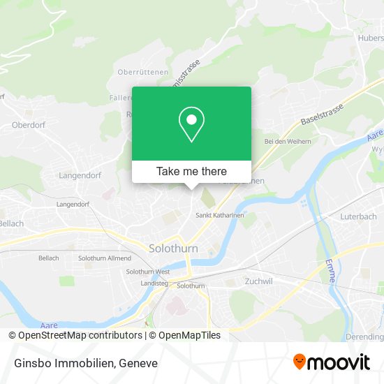 Ginsbo Immobilien map