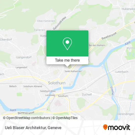Ueli Blaser Architektur map