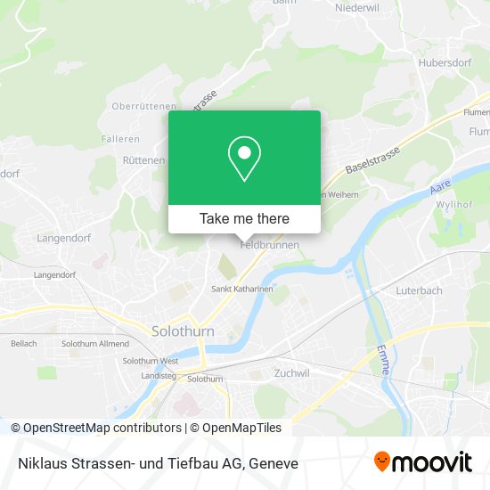 Niklaus Strassen- und Tiefbau AG map