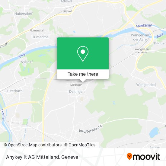 Anykey It AG Mittelland map