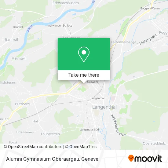 Alumni Gymnasium Oberaargau map