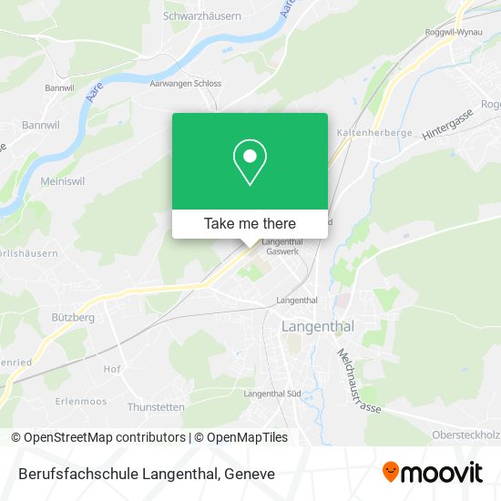 Berufsfachschule Langenthal map