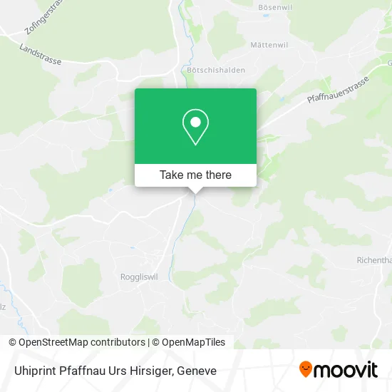 Uhiprint Pfaffnau Urs Hirsiger map
