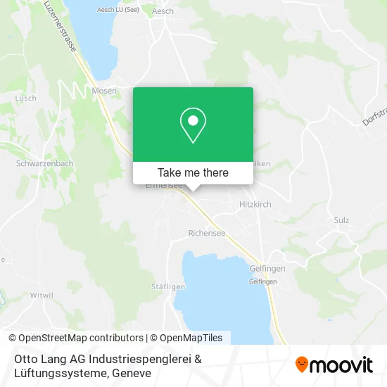 Otto Lang AG Industriespenglerei & Lüftungssysteme map