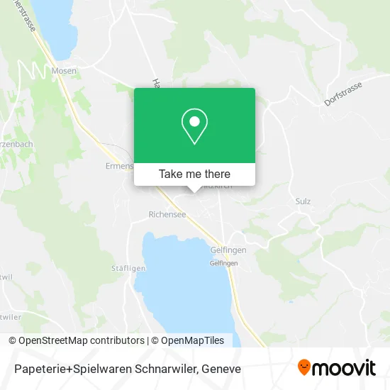 Papeterie+Spielwaren Schnarwiler map