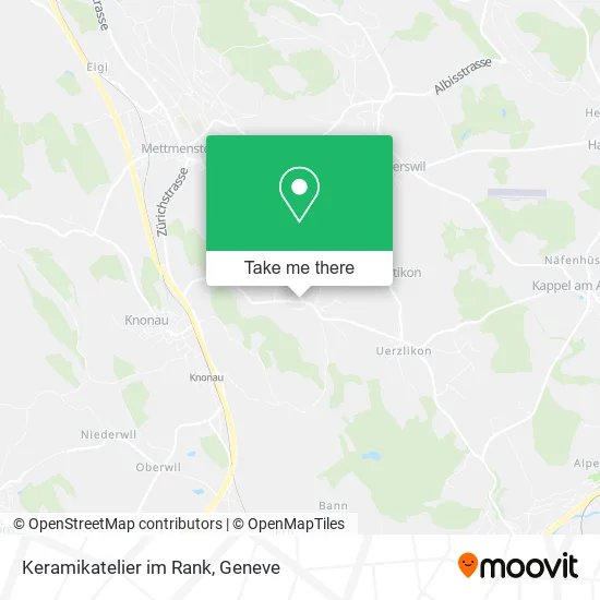 Keramikatelier im Rank map